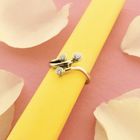 Image 4 of Two-tone ring set with diamonds | 0.18 ct.