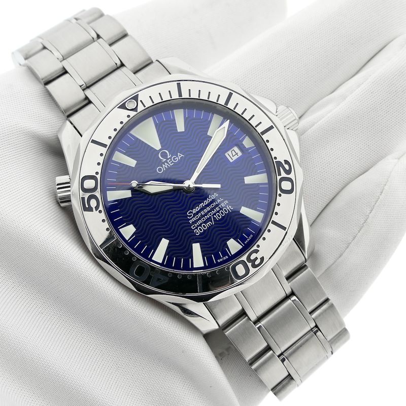 Image 5 of Omega Seamaster 300m 'Electric Blue' 2255.80.00; Automatic men's diving watch