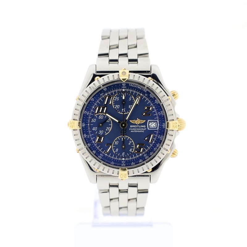 Image 18 of Breitling Chronomat B13050.1; Gold/steel men's watch