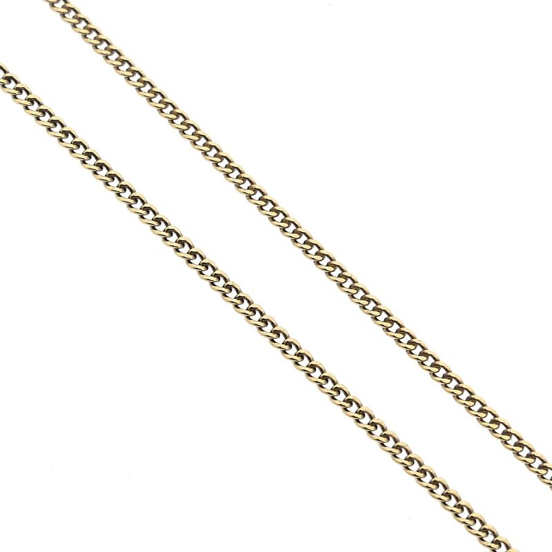 Image 3 of Gold thin gourmet link chain | 48.5 cm