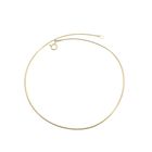 Image 4 of Gold round omega link necklace | 46 cm