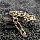 Image 3 of Gold Figaro link bracelet