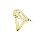 Image 4 of Two-tone gold fantasy brooch with diamond; 0.005 ct.