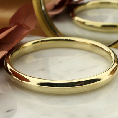 Gold slave bracelet; Size M Image 2 of Gold slave bracelet; Size M