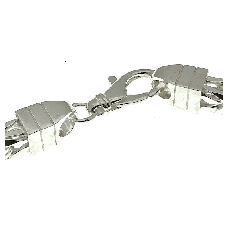 Image 8 of Silver wide king bracelet | 25 cm