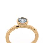 Image 3 of Bron Jewelry rose gold 'Sushi' ring set with aquamarine