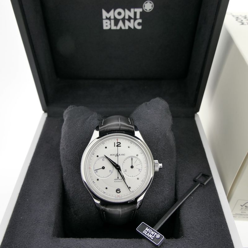 Image 8 of Montblanc Heritage Monopusher Chronograph 119952; Automatic men's watch with chronograph