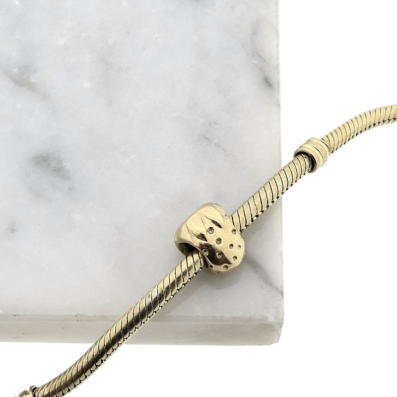 Image 5 of Pandora charm; Gold; Strawberry Charm