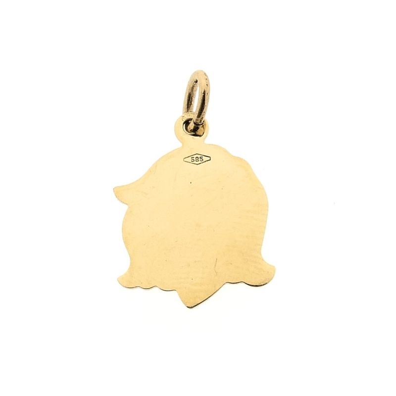 Image 3 of Gold pendant of a girl's child's head