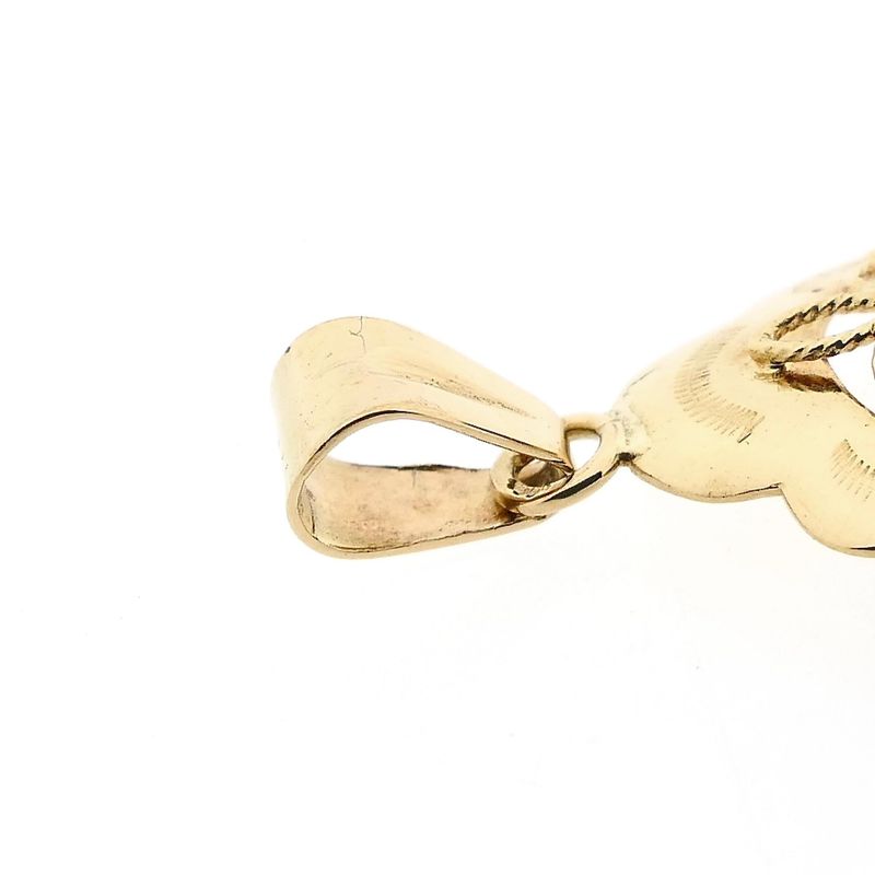 Afbeelding 5 van Gouden hanger met granaat
