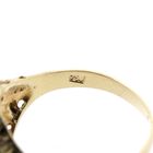 Image 5 of Gold ring with synthetic orange sapphire