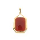 Image 1 of Vintage gold pendant with carnelian.