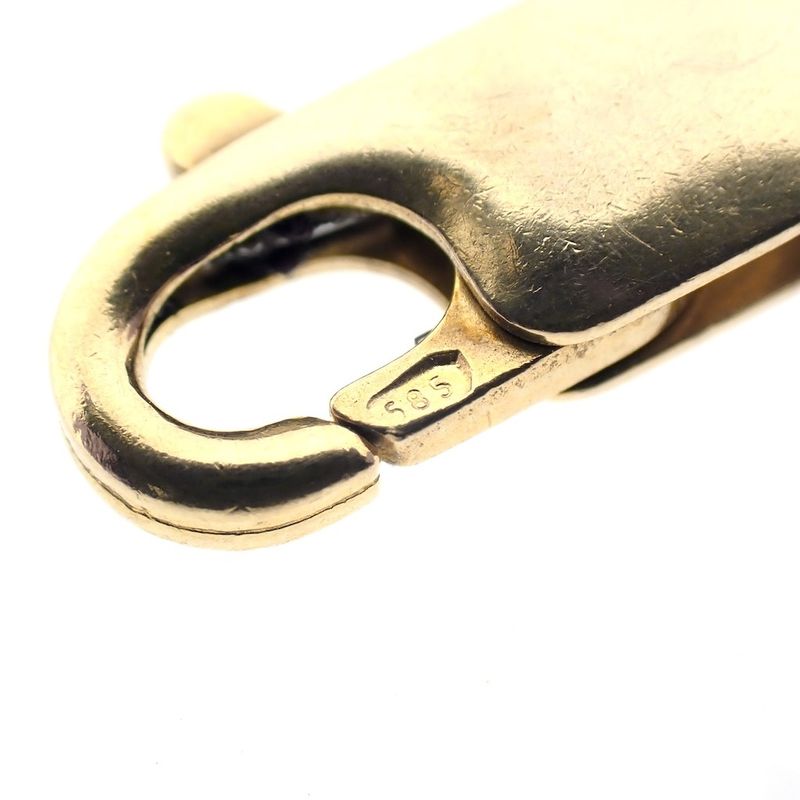 Image 6 of Tricolor gold men's necklace.