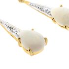 Image 5 of 8 Ct. bicolor earrings with opal