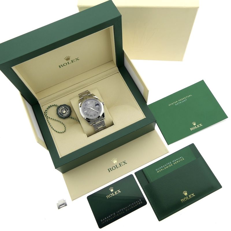 Image 7 of Rolex Datejust 41mm 'Wimbledon' 126300; Automatic men's watch