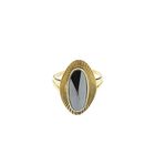Image 2 of Gold ring with hematite