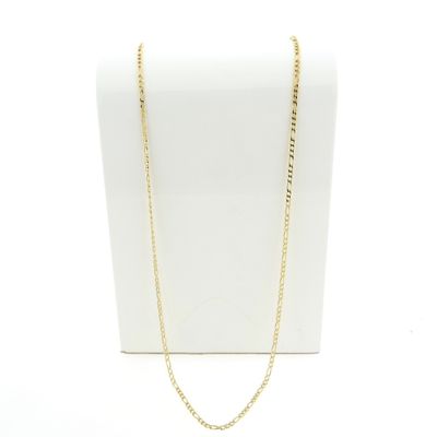 Image 1 of Gold long Figaro link chain