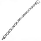 Image 9 of Silver jasseron link bracelet | 21 cm
