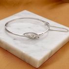 Afbeelding 2 van Witgouden slavenarmband met diamanten; 0,17 ct. 
