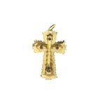 Image 4 of Gold antique pendant of a cross with corpus | INRI