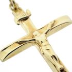 Image 7 of Gold pendant of cross with corpus | INRI