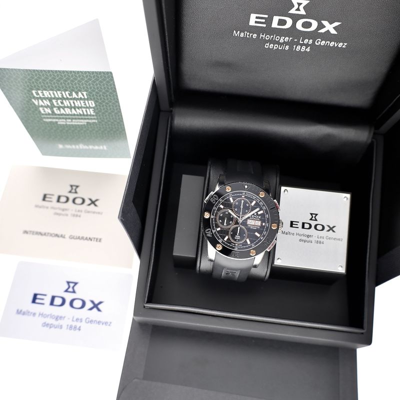 Image 4 of Edox Class-1 Chrono Offshore 01107; Automatic Men's watch
