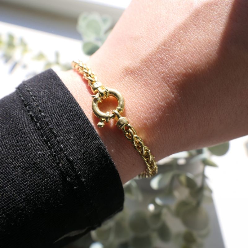 Image 4 of Golden fantasy link bracelet | 19 cm