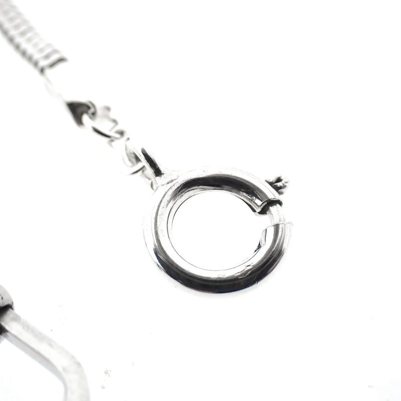 Image 8 of Silver snake link chain with lobster clasp | 48 cm