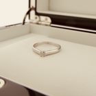 Image 2 of 9 carat solitaire ring with diamond | 0.14 ct.