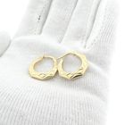 Image 10 of Gold lapidary earrings | Ø 19.5 mm