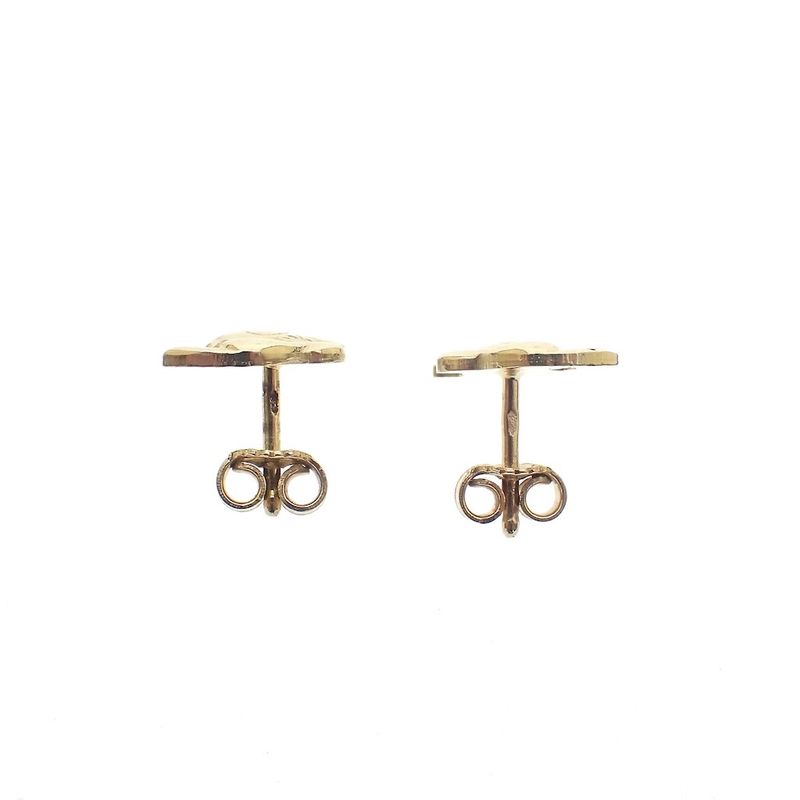 Image 4 of Gold Disney stud earrings; Donald Duck