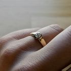 Image 8 of 18K Gold ring with diamond | 0.15 ct.