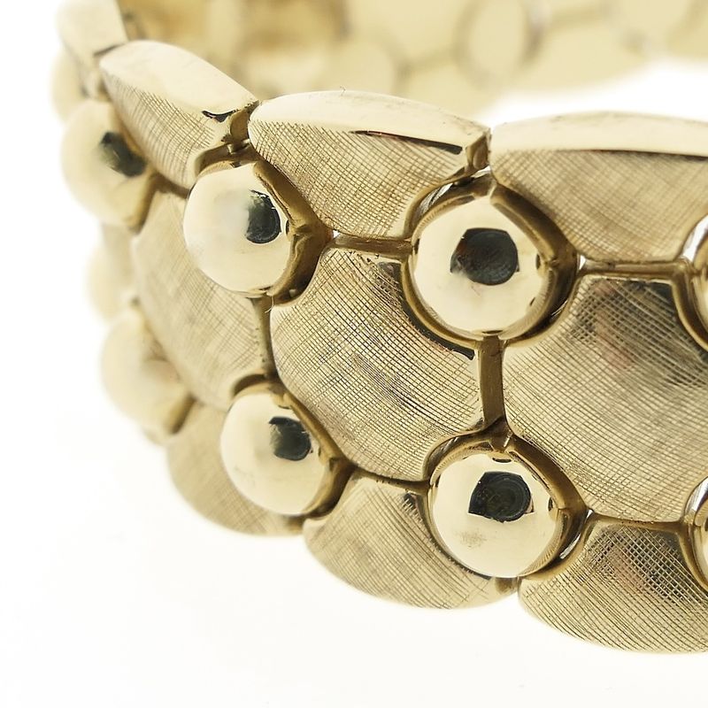 Image 5 of Vintage gold wide link bracelet