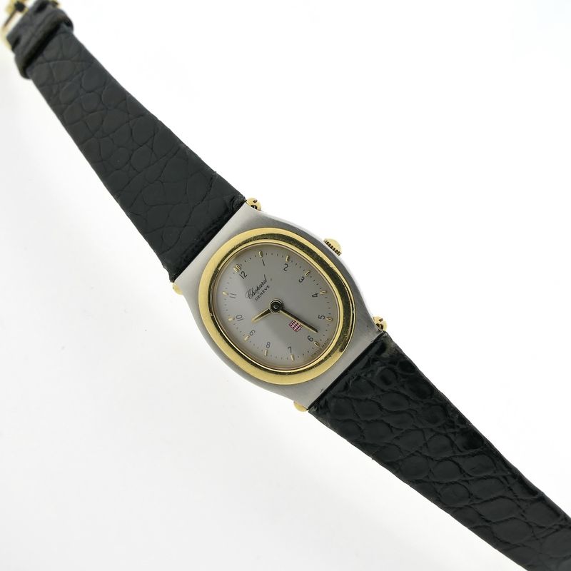Image 7 of Chopard Monte-Carlo 8034; Vintage gold/steel women's watch