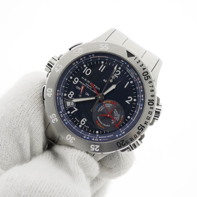Image 5 of Hamilton Khaki Regatta Alarm; Men's watch with regatta timer