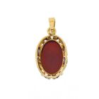 Image 6 of Gold pendant with carnelian