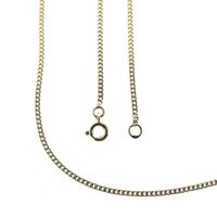 Gold gourmet link chain | 47 cm