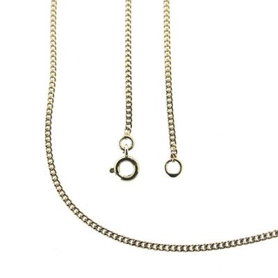 Image 1 of Gold gourmet link chain | 47 cm