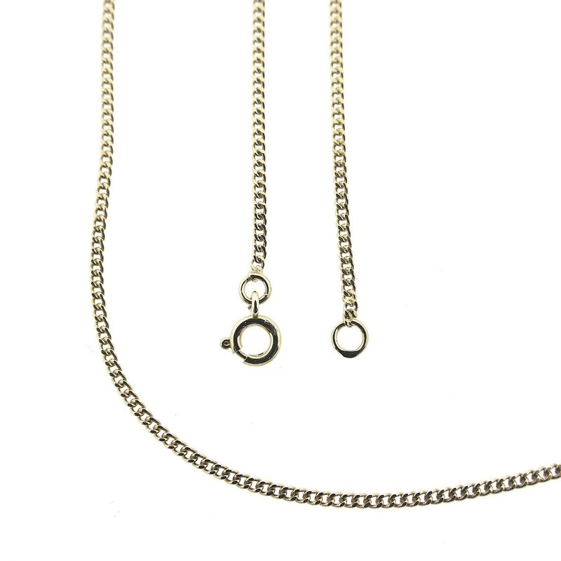 Image 1 of Gold gourmet link chain | 47 cm