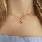 Image 12 of White gold necklace with pendant; Amsterdam rose diamond; 0.50 ct. | 45.5 cm