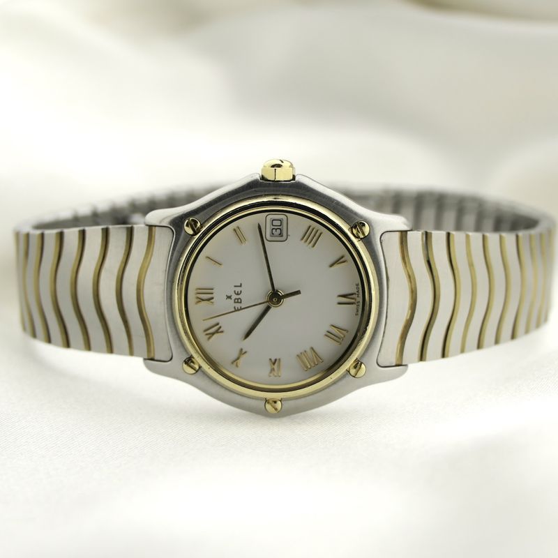 Image 9 of Ebel Classic Wave; 18k gold/steel women's watch