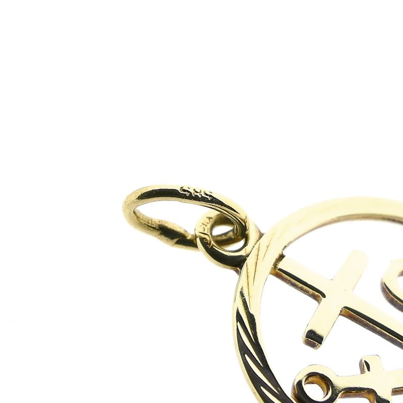 Image 6 of Gold Pendant; Faith, Hope, Love