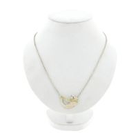 Silver Necklace with Fixed Pendant