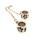 Image 3 of Pandora safety chain; Gold; Flowers | 7 cm