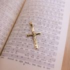 Image 4 of Gold pendant of a cross with corpus