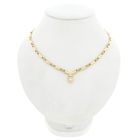 Image 1 of Gold Bar Link Necklace with Zirconia