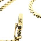 Image 6 of Two-tone gold necklace with fixed pendant and diamonds; 0.09 ct.