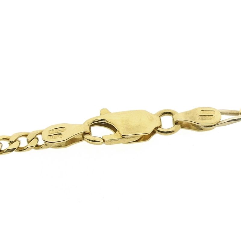 Image 3 of Two-tone gold Figaro link chain