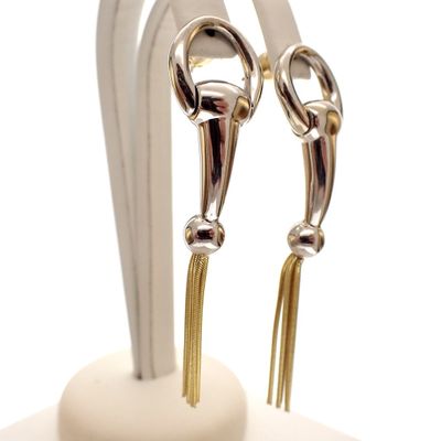 Bicolor gold stud earrings; Cetas Image 1 of Bicolor gold stud earrings; Cetas