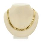 Image 3 of Robust gold gourmet link necklace